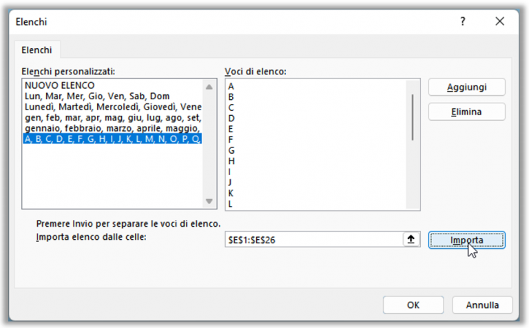 Come creare una sequenza alfabetica dalla A alla Z - Excel Espresso
